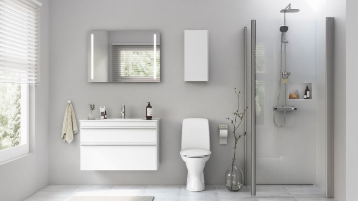 Ifö Sense Pro möbelpaket, 91x47 cm, matt vit