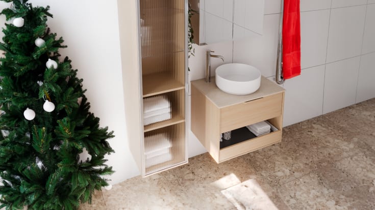 Svedbergs Myre tvättställ, Ø36 cm, vit