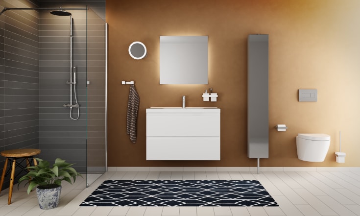 Cassøe Front tvättställsunderskåp, 100x43 cm, vit