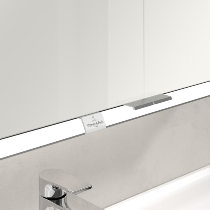 Villeroy & Boch My View Now utenpåliggende speilskap, med belysning, 100x75x16,8 cm