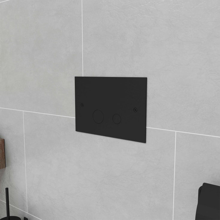 Lavabo Luna betjeningsplate, matt sort