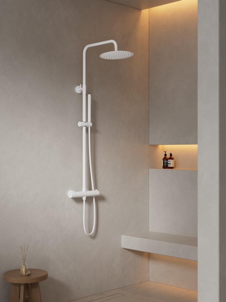 Zen Sanitary duschset, vit