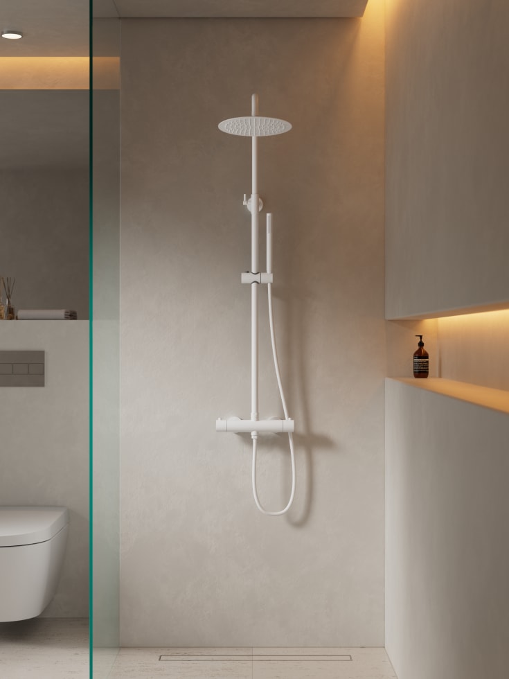 Zen Sanitary duschset, vit