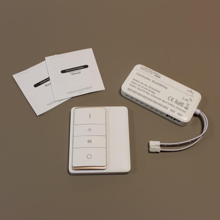 Loevschall Cue controller og fjernbetjening, MultiWhite, hvid