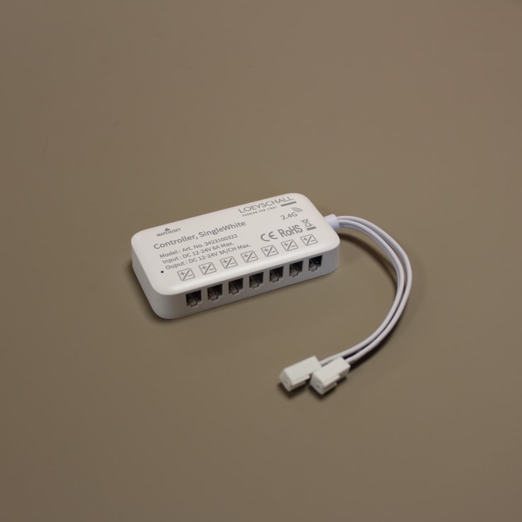 Loevschall Cue kontroller, SingleWhite, hvit