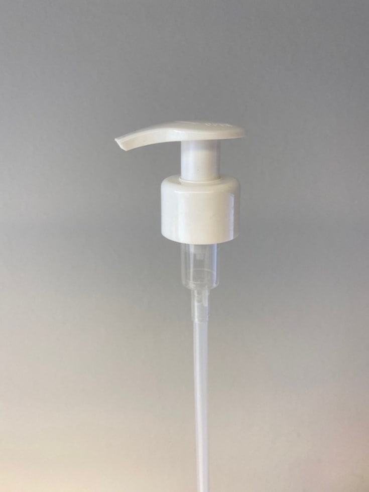 Norenco pump till 1 liters handdesinfektionsflaska, vit