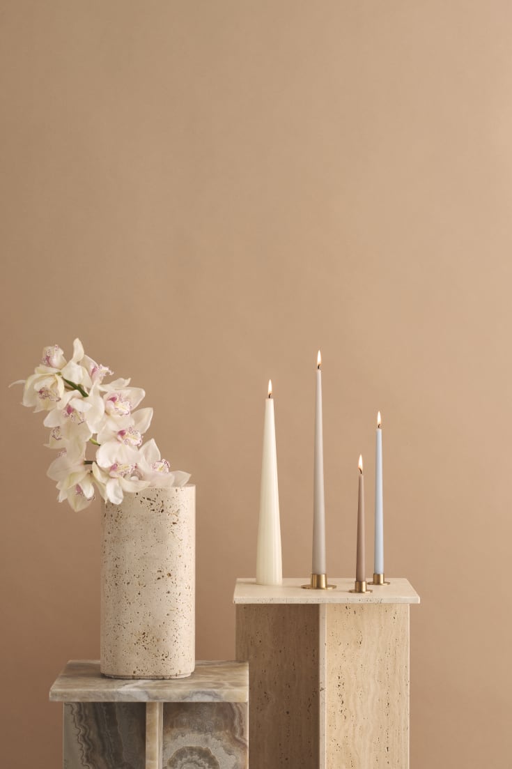Ester & Erik lysestaker, polert gull, 2-pak