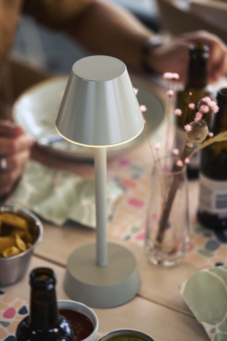 Duni Zelda uppladdningsbar bordslampa, grön
