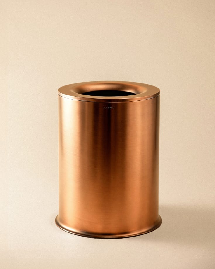 Cosmic Architect S+ papperskorg, 5 liter, borstad kobber