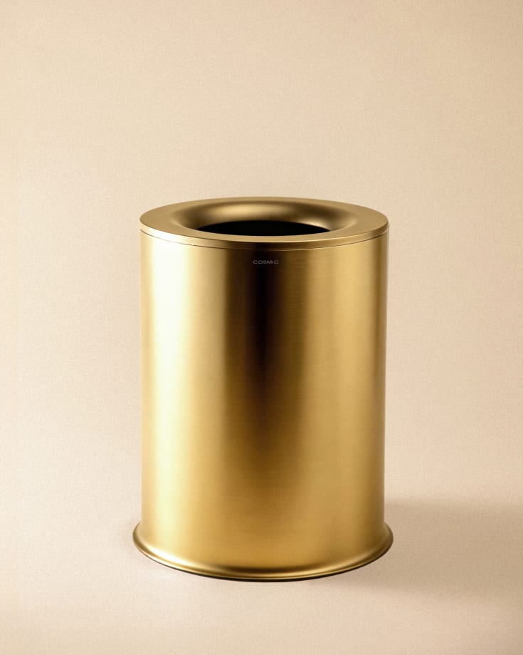 Cosmic Architect S+ papperskorg, 5 liter, borstad guld