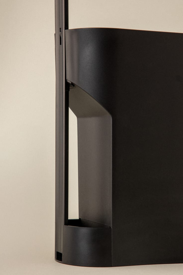 2 st Cosmic Flat papperskorg, 2,5 liter, matt svart