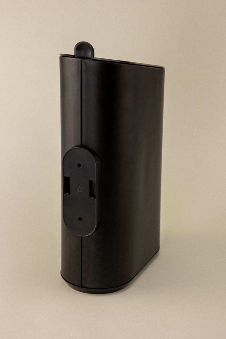 2 st Cosmic Flat papperskorg, 2,5 liter, matt svart