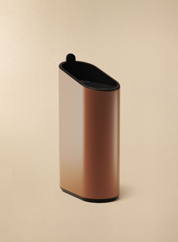 2 st Cosmic Flat papperskorg, 2,5 liter, matt kobber