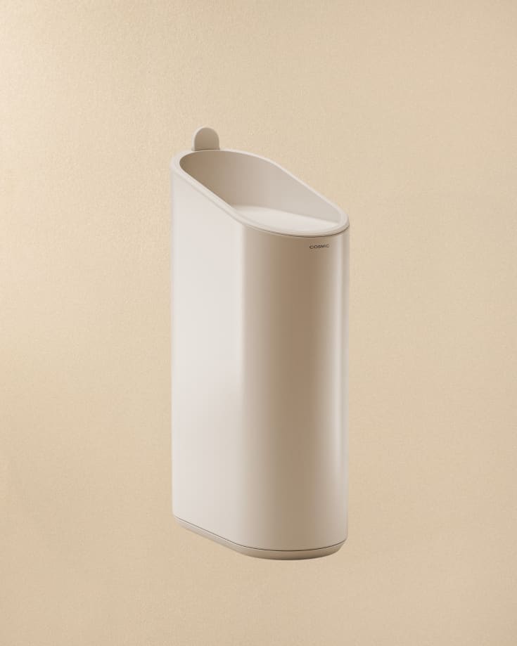 2 st Cosmic Flat papperskorg, 2,5 liter, matt vit