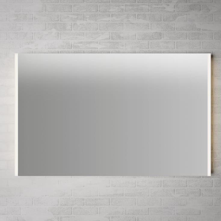 Linn Bad Hilde speil med lyskant i sidene, 120x75x3,5 cm