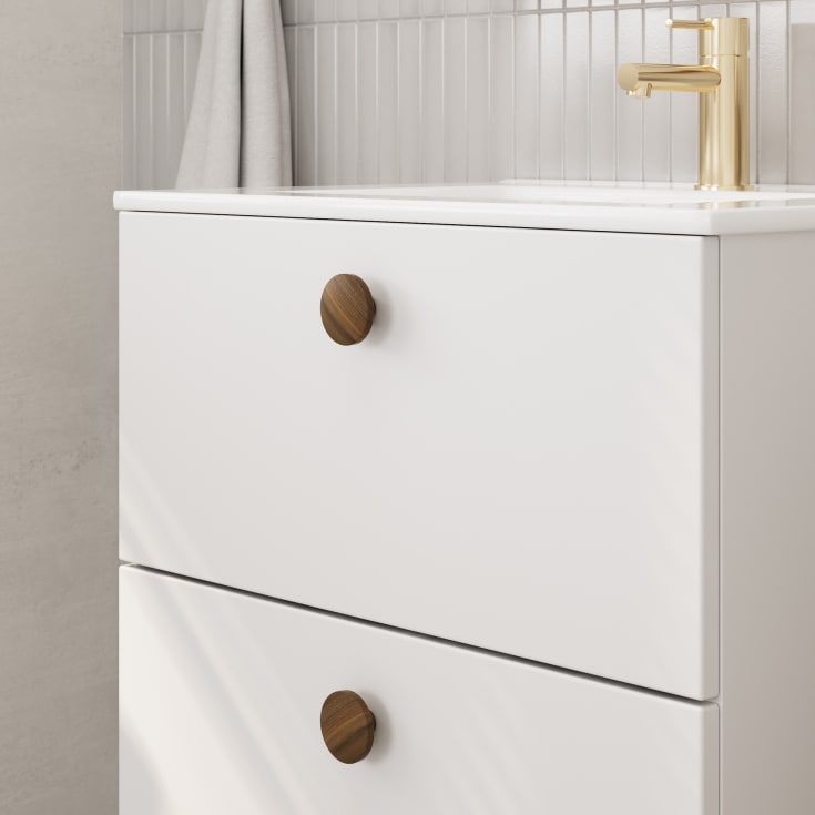Linn Bad Ingrid Smal servantskap, 60x34,6x57 cm, hvit matt
