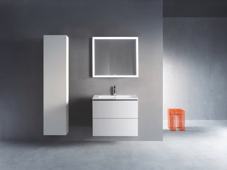 Duravit L-Cube høyskap, 40x176 cm, høyre, matt hvit