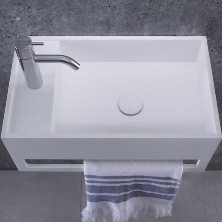 Copenhagen Bath Sandfjord 50 servant, høyre, 50x30 cm, hvit matt