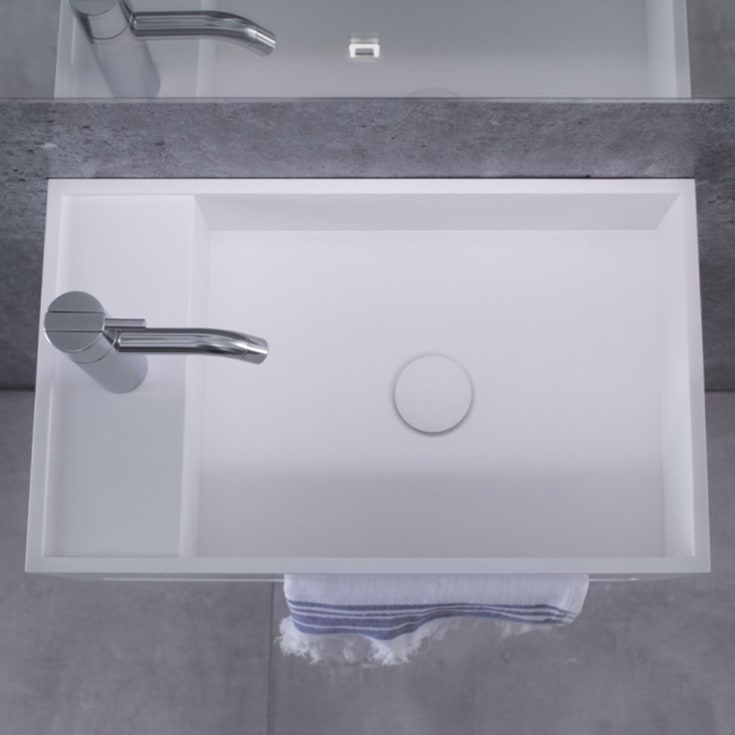 Copenhagen Bath Sandfjord 50 servant, høyre, 50x30 cm, hvit matt
