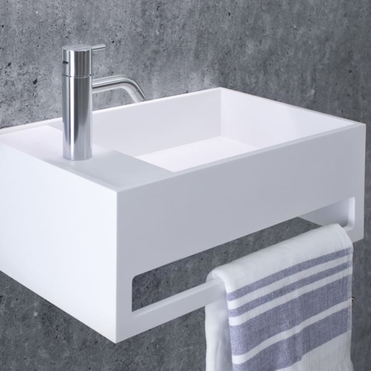 Copenhagen Bath Sandfjord 50 servant, høyre, 50x30 cm, hvit matt