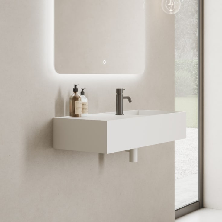 Copenhagen Bath Nordland 75 servant, 75x32,5 cm, hvit matt