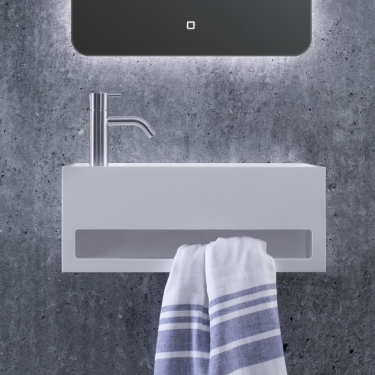 Copenhagen Bath Sandfjord 50 servant, høyre, 50x30 cm, hvit matt
