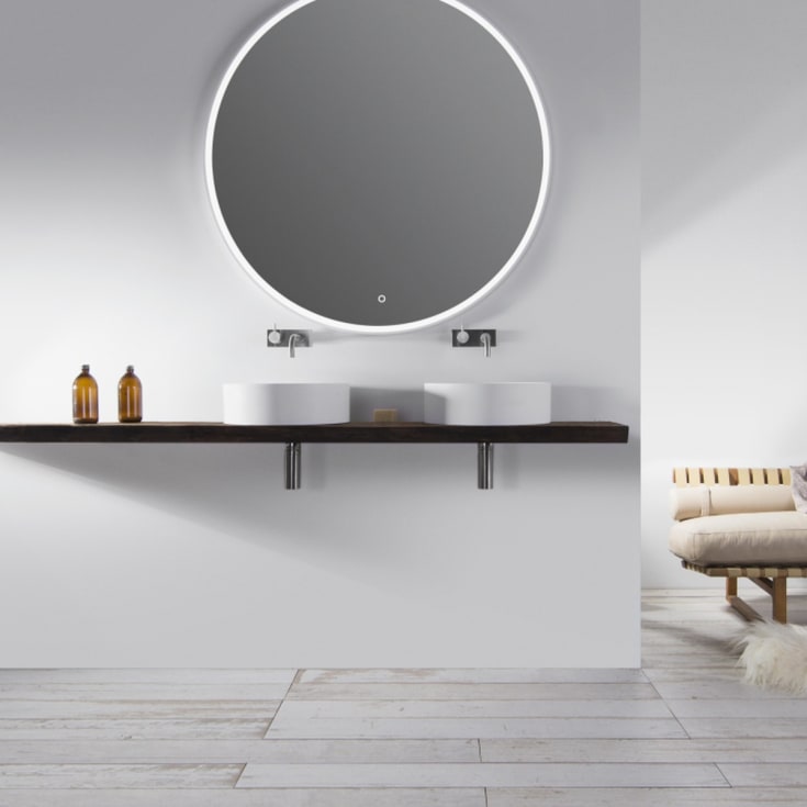 Copenhagen Bath Stockholm servant, Ø40 cm, hvit matt