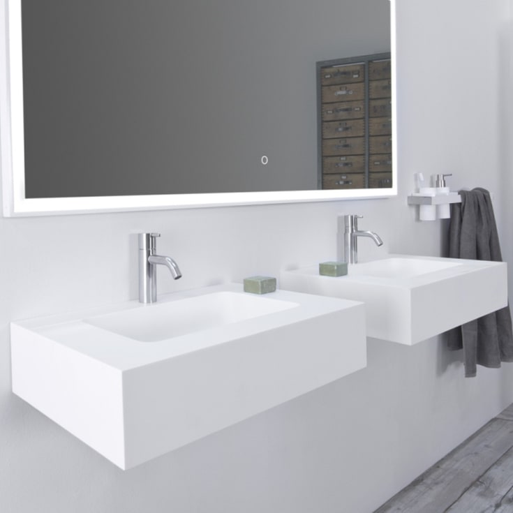 Copenhagen Bath Furesø 80 servant, 80x40 cm, hvit matt