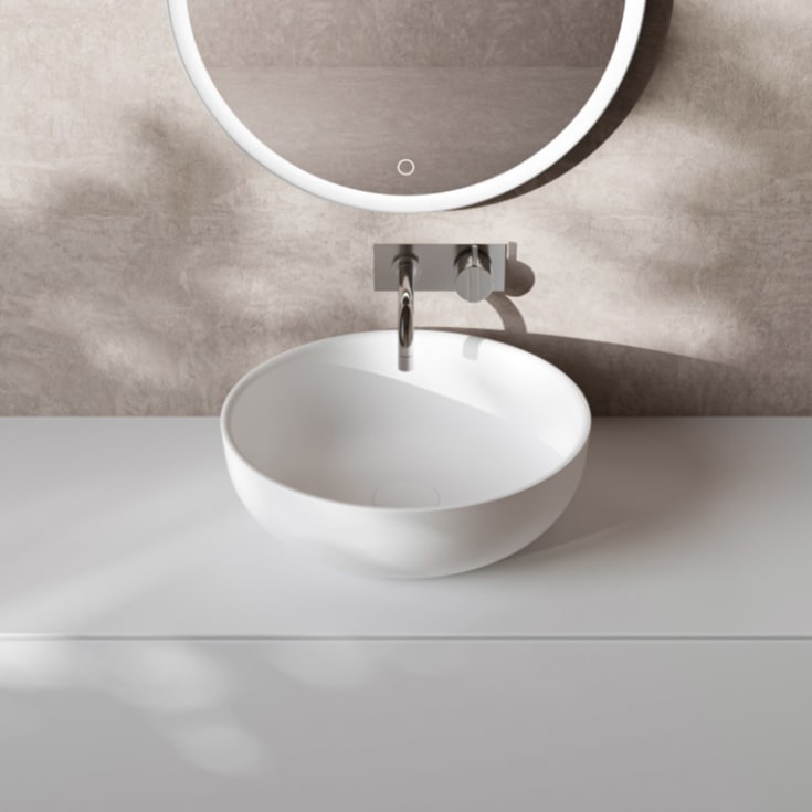 Copenhagen Bath Hornbæk servant, Ø40 cm, hvit matt
