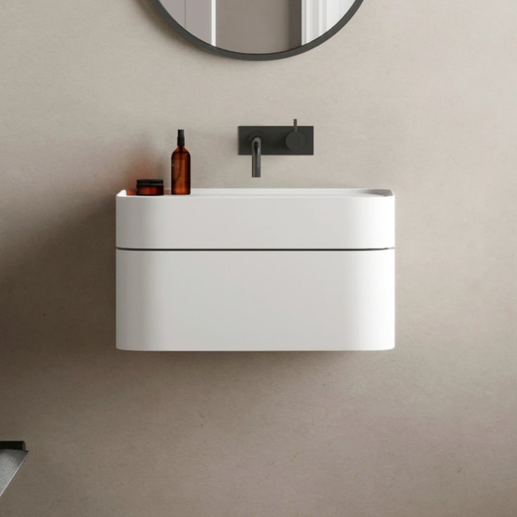 Copenhagen Bath Yuno CA 55 servant, 55x41 cm, med 1 skuff, hvit matt