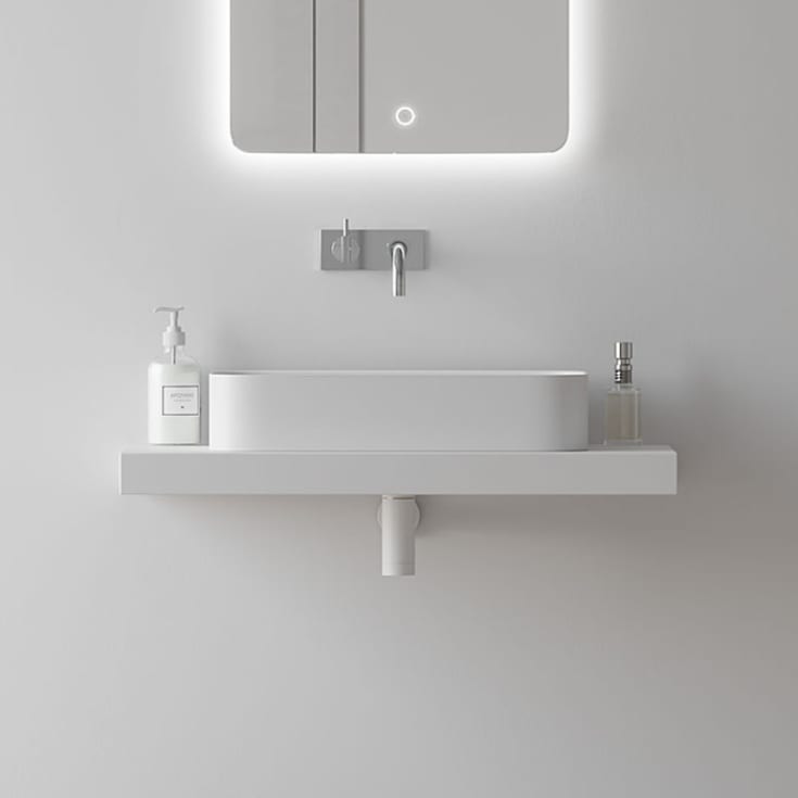Copenhagen Bath Yuno TA 55 servant, 55x34 cm, hvit matt