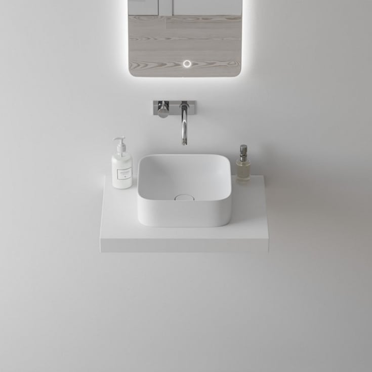 Copenhagen Bath Yuno TA 34 servant, 34x34 cm, hvit matt