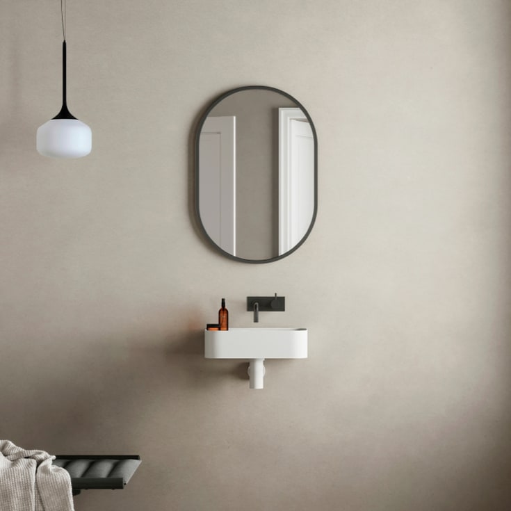 Copenhagen Bath Yuno LR 41 servant, 41x24 cm, hvit matt