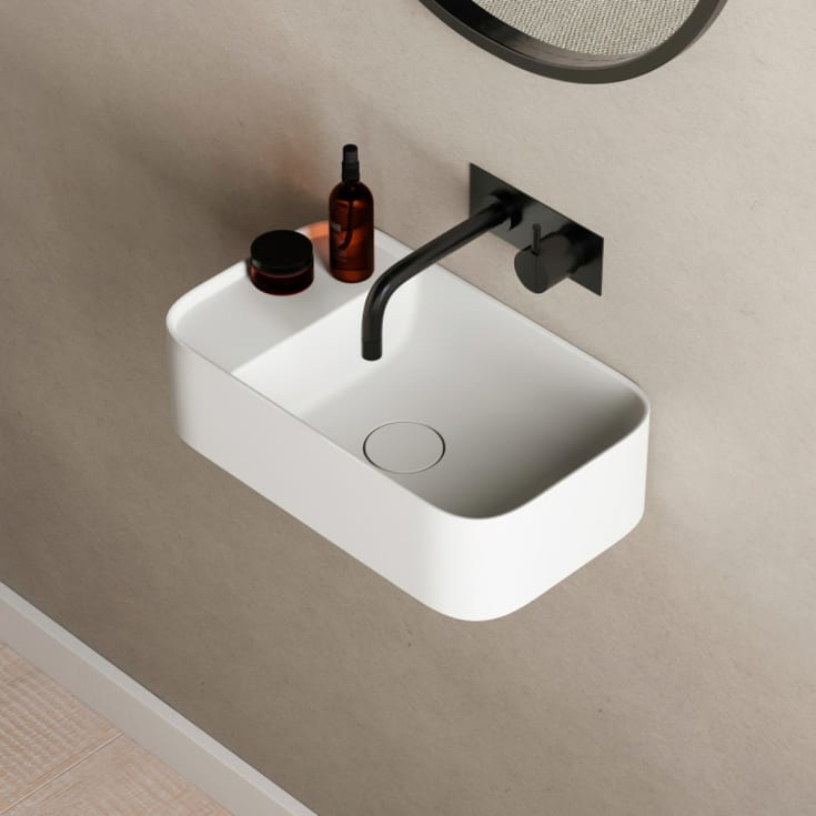 Copenhagen Bath Yuno LR 41 servant, 41x24 cm, hvit matt