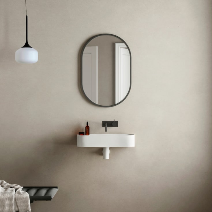 Copenhagen Bath Yuno LR 55 servant, 55x30 cm, hvit matt