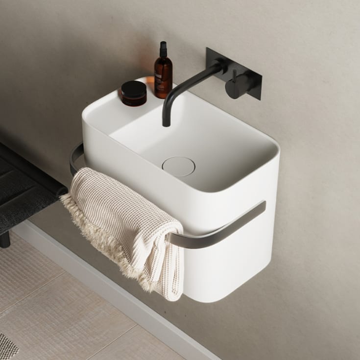 Copenhagen Bath Yuno Rail 41 servant, 41x24 cm, hvit matt