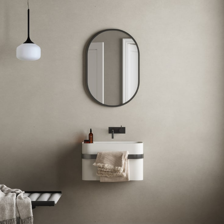 Copenhagen Bath Yuno Rail 55 servant, 55x31 cm, hvit matt
