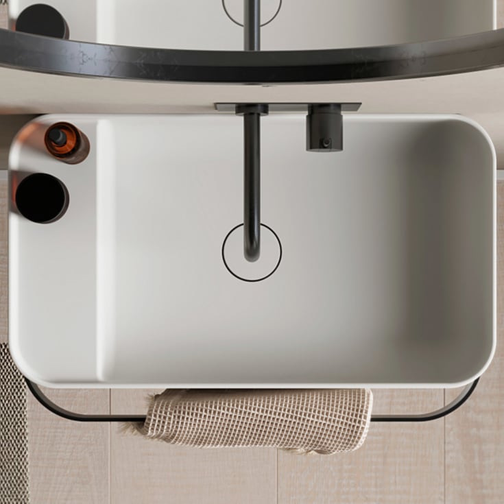 Copenhagen Bath Yuno Rail 55 servant, 55x31 cm, hvit matt