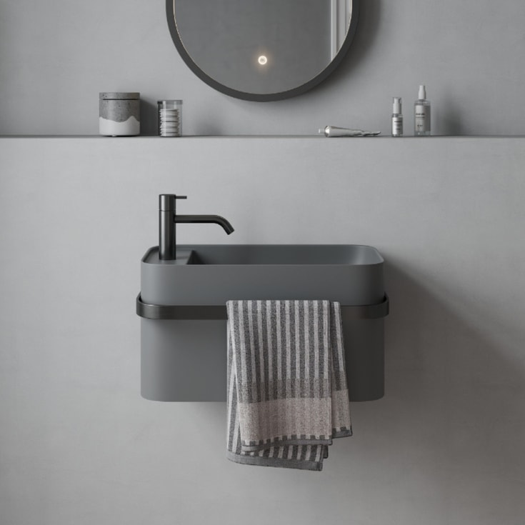 Copenhagen Bath Yuno Rail 55 servant, 55x31x30 cm, grĂ¥ matt