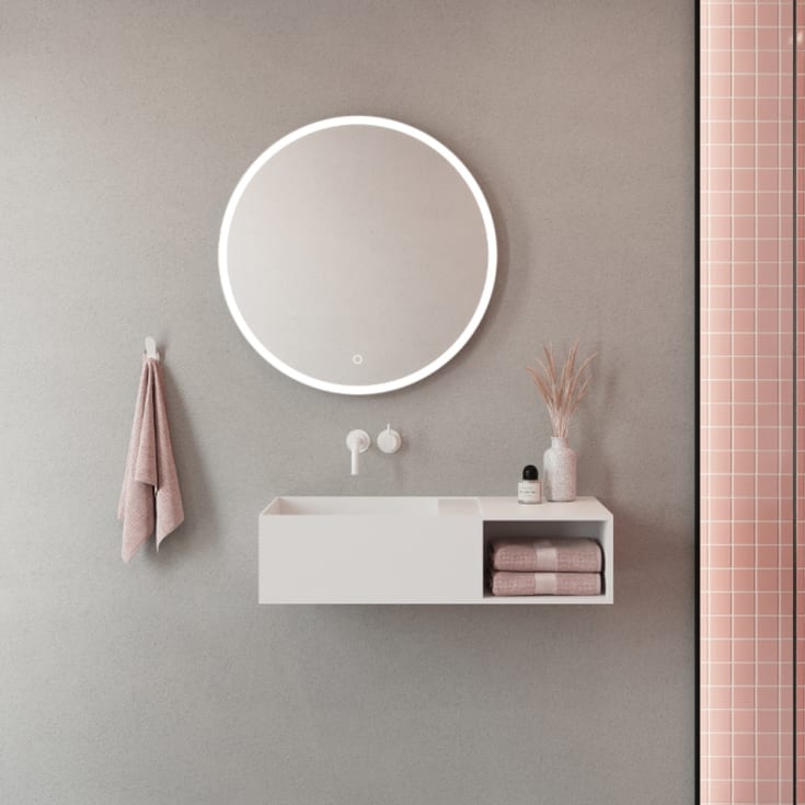 Copenhagen Bath Oslo 80 Servant, venstre, 80x40 cm, hvit matt