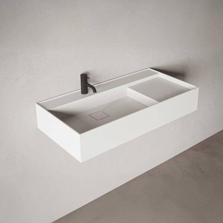 Copenhagen Bath Oslo 90 Servant, 90x45 cm, venstre, hvit matt