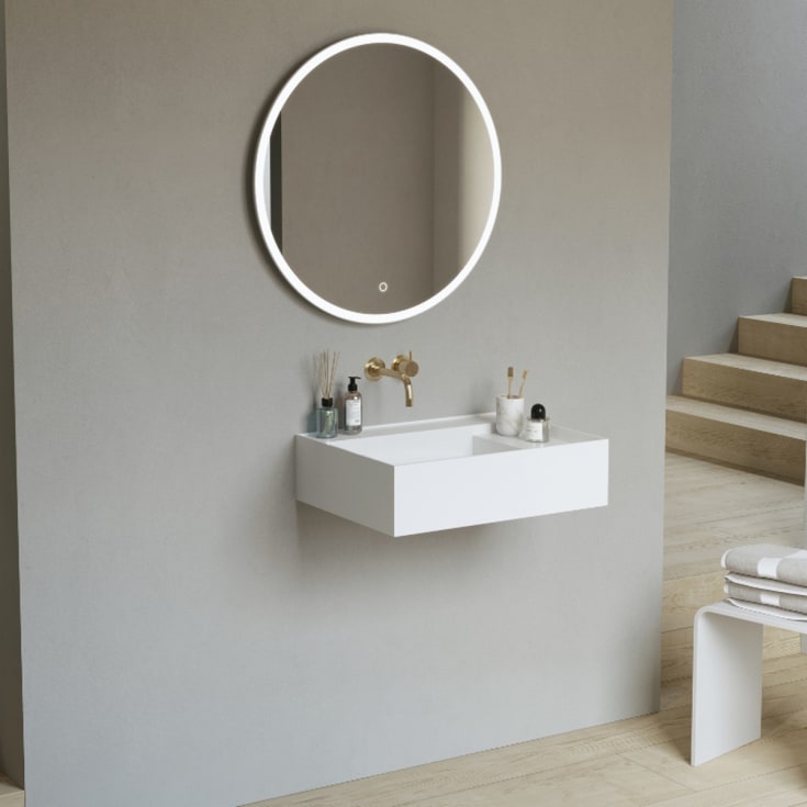 Copenhagen Bath Oslo 60 Servant, venstre, 60x45 cm, hvit matt