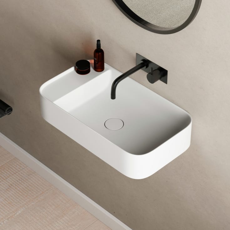 Copenhagen Bath Yuno LR 55 servant, 55x30 cm, hvit matt