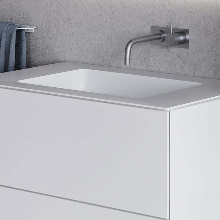 Copenhagen Bath SQ2 møbelservant, 80x45 cm, hvit matt