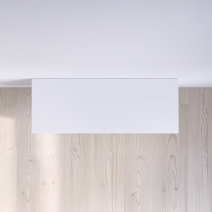 Copenhagen Bath SQ2 benkeplate, 120x45 cm, hvit matt