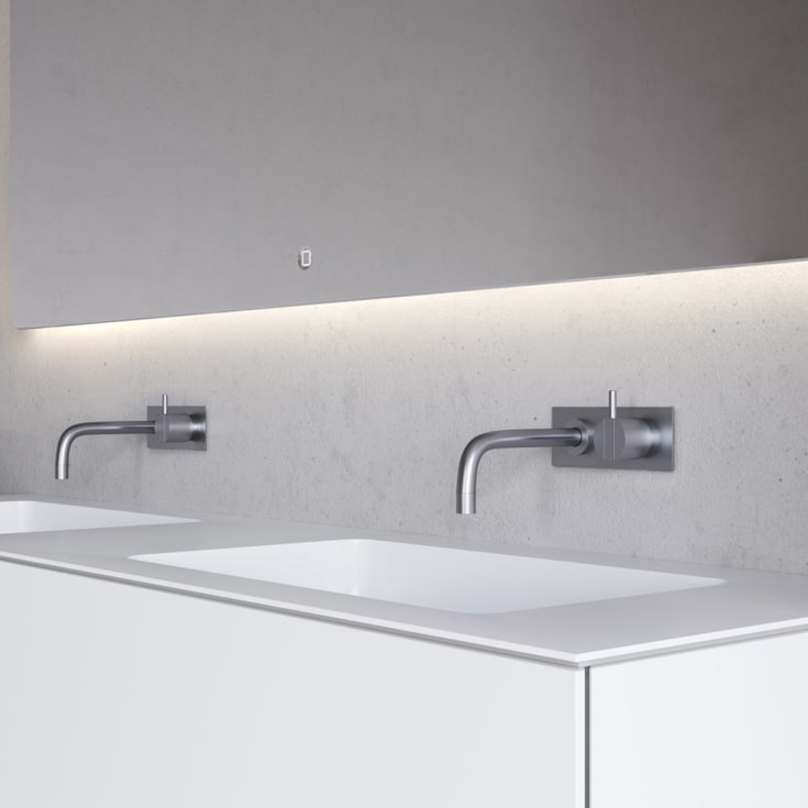 Copenhagen Bath SQ2 møbelservant, dobbel, 160x45 cm, hvit matt