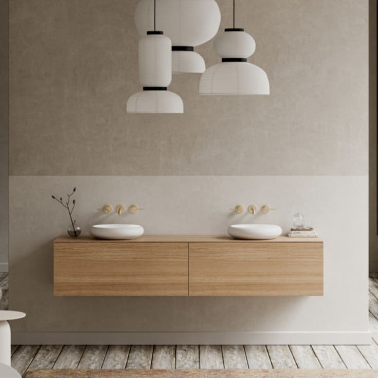 Copenhagen Bath Rosenborg rund servant, Ø40 cm, hvit matt