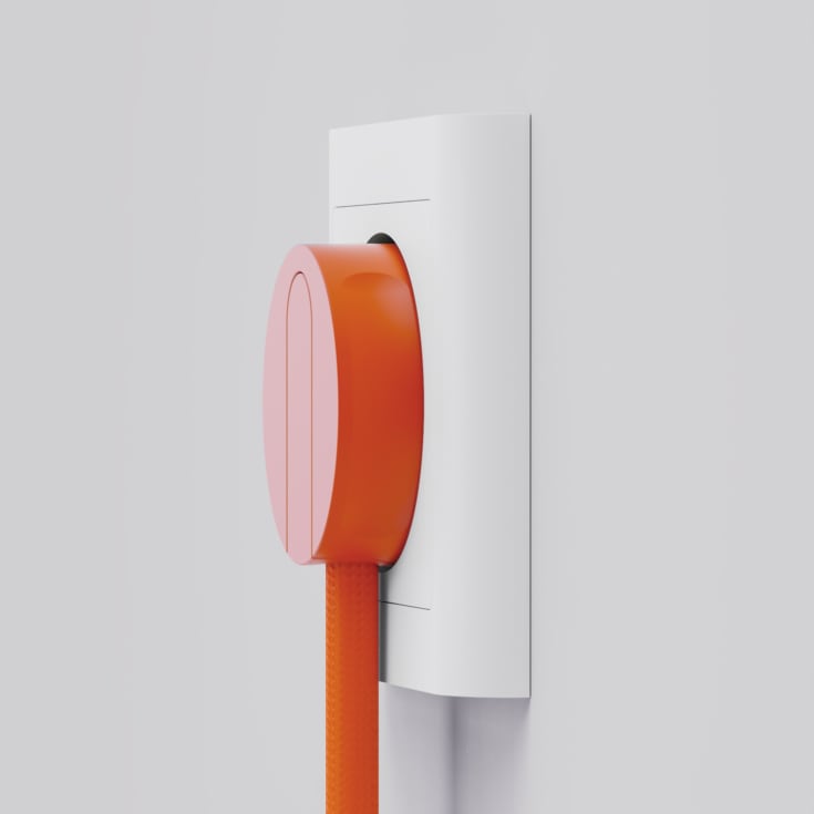 Norm stikprop, med jord, orange