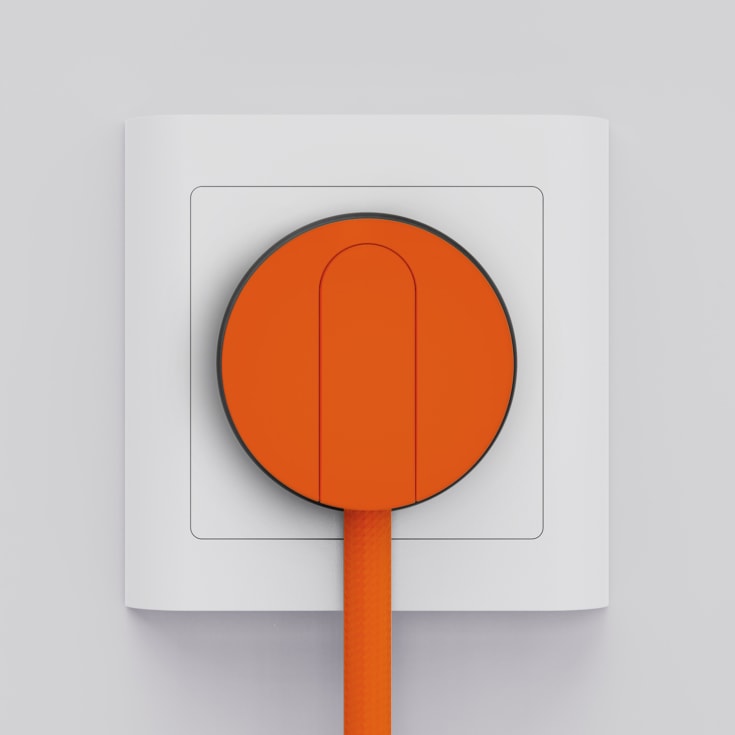 Norm stikprop, med jord, orange