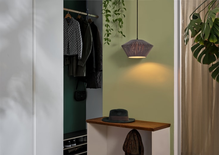 Osram Decor Stripes taklampa, grå, Ø30 cm